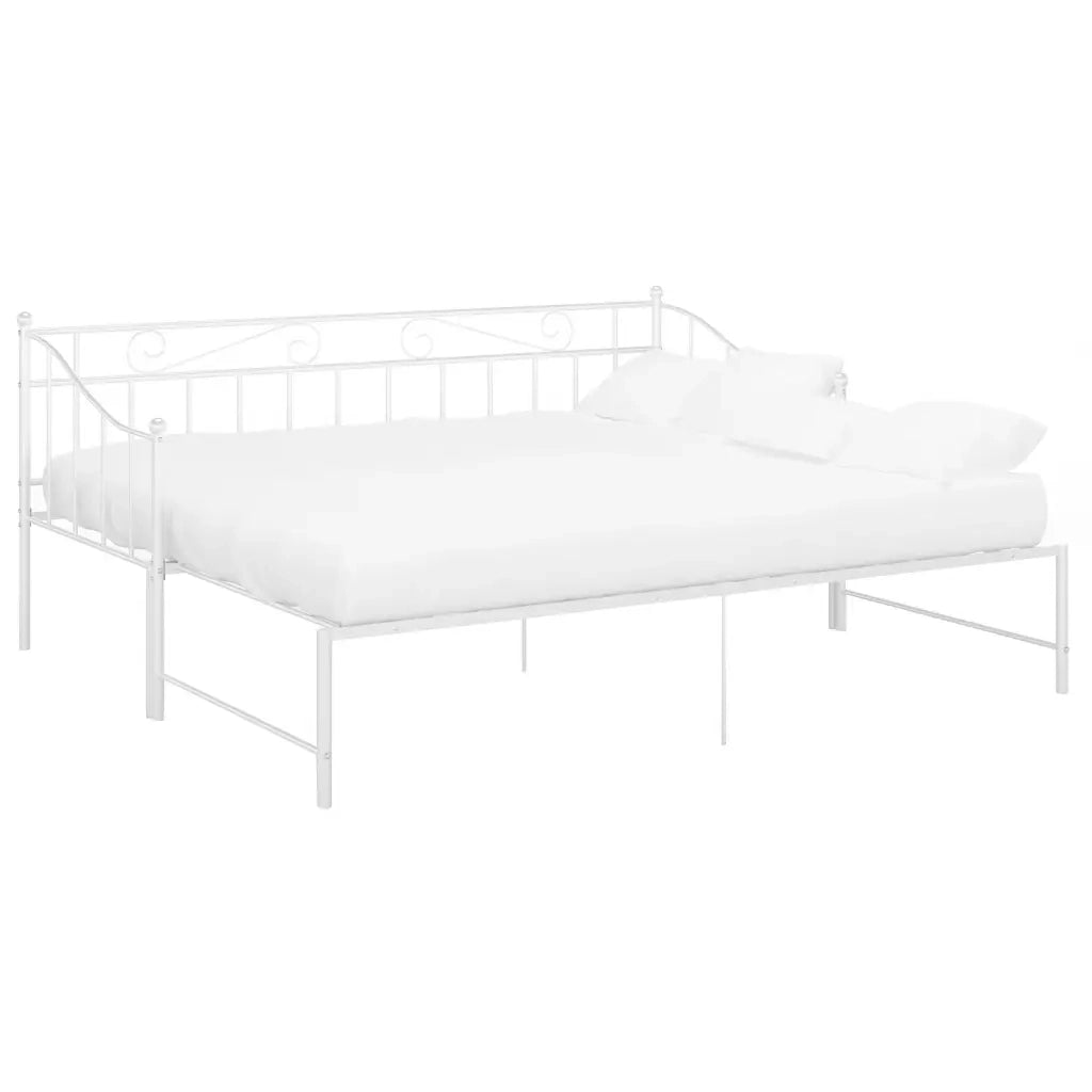Telaio Divano letto | Sof¨¤ letto | Letto singolo Estraibile Bianco in Metallo 90x200 cm
