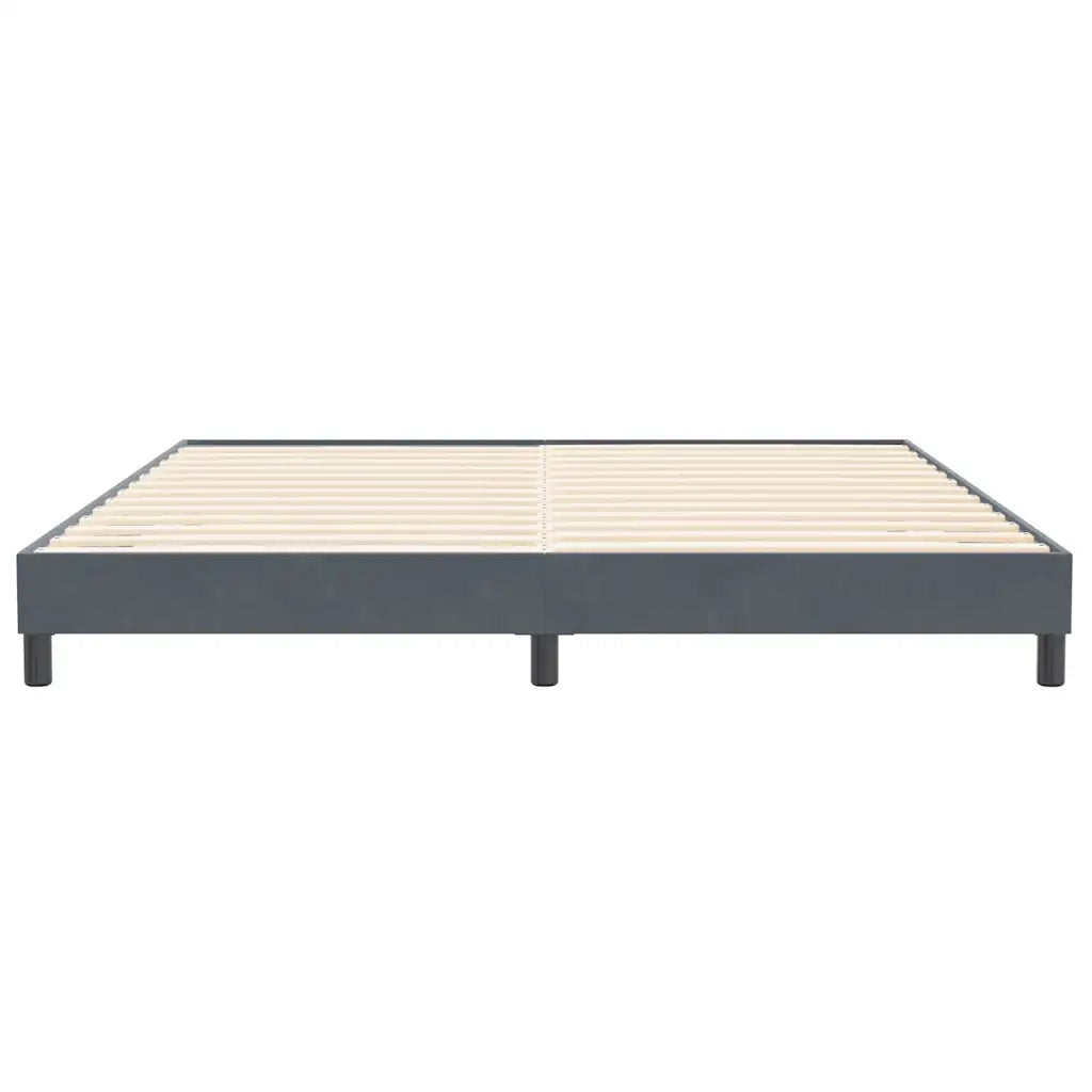 Giroletto senza Materasso Grigio Scuro 200x210 cm Velluto 4101374