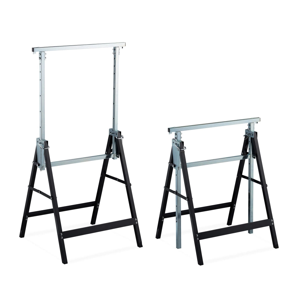 Set di 2 cavalletti telescopici in acciaio portata 200 kg 13_0002898