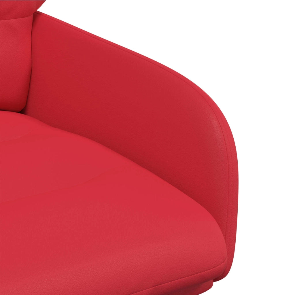 Sedie da pranzo girevoli 6 pcs Similpelle Rosso 3428268