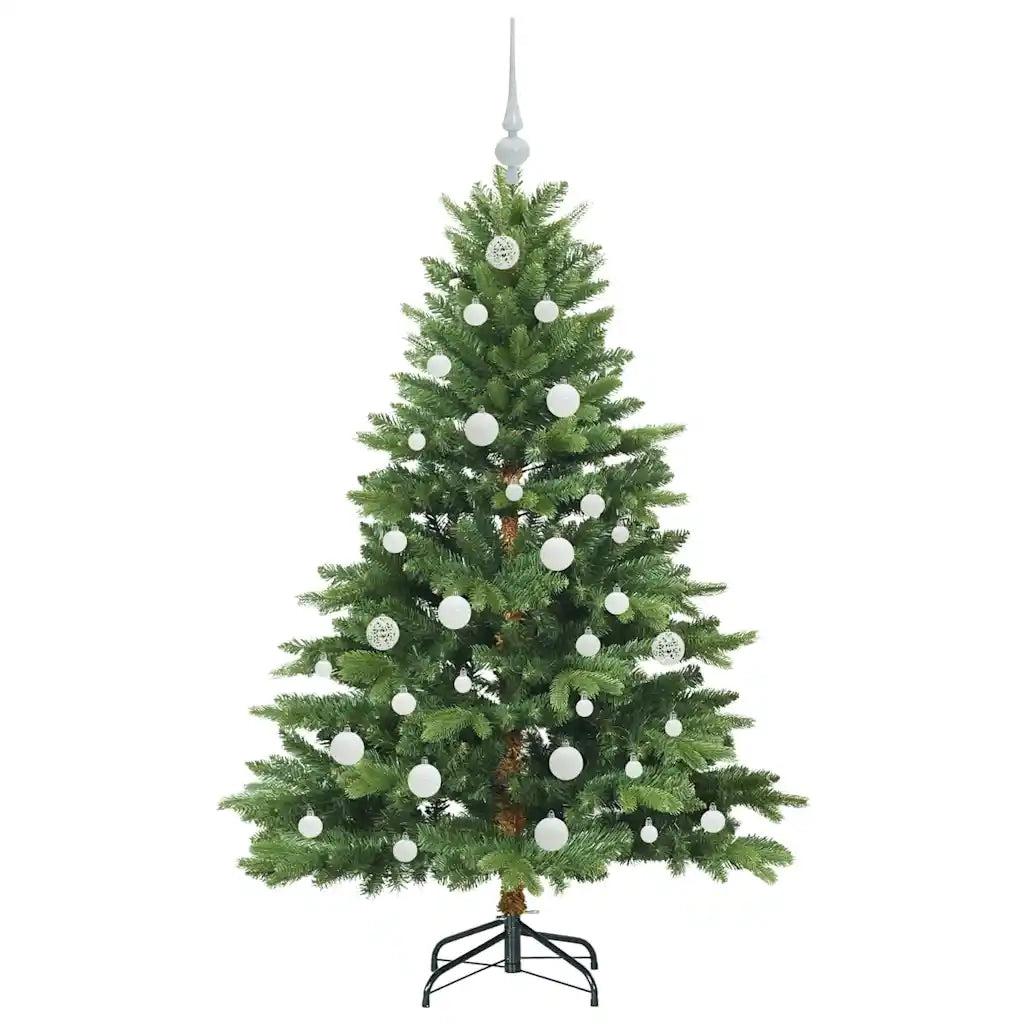 Albero di Natale | Decorazioni natalizie artificiale con 150 LED Verde 150 cm PE e PVC