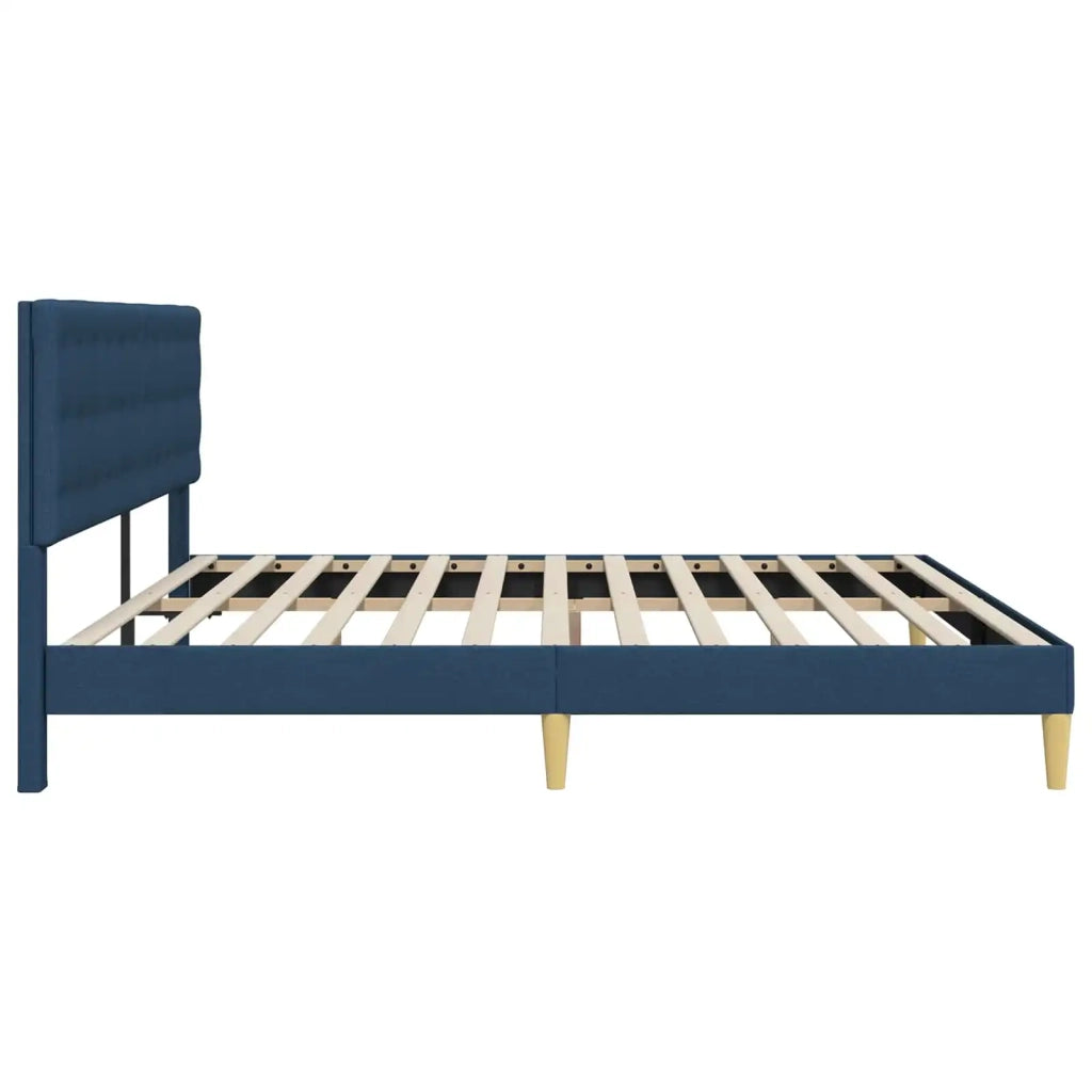 Struttura del letto con testiera Blu 180 x 200 cm Tessuto 42027814