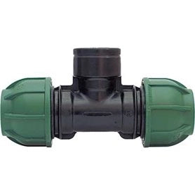 TEE A 90  ° A STRINGERE CON DERIVAZIONE FIL. FEMMINA  EE ? mm 32x1x32 - 10 PN - IRRITEC