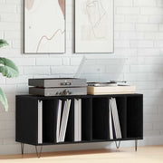 Mobile porta vinili Rovere Nero 100 x 38 x 48 cm 862904