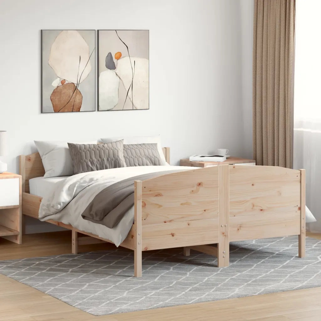 Giroletto senza Materasso 150x200 cm in Legno Massello di Pino 3216170