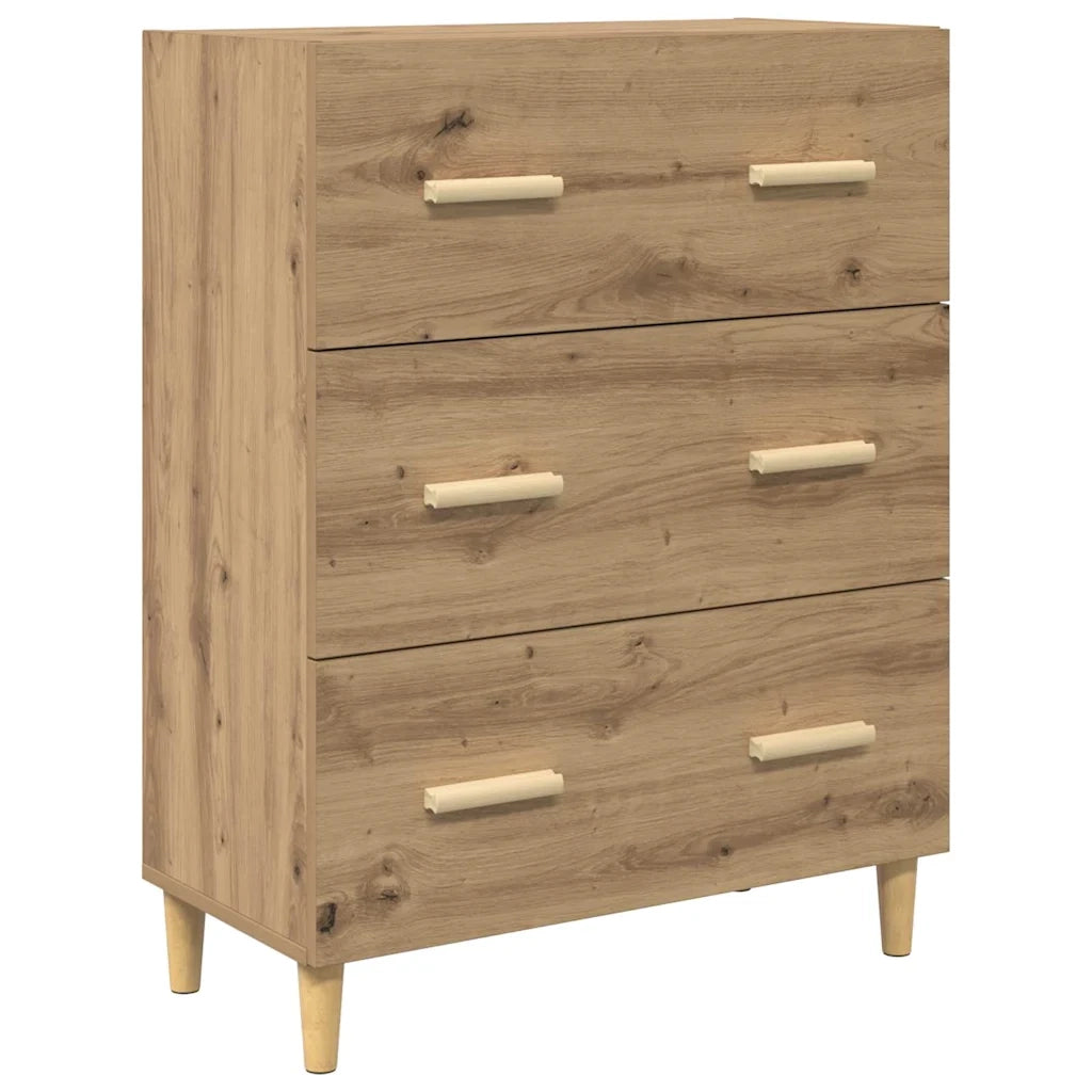 Credenza con cassetto Rovere artigianale 69,5 x 34 x 180 cm 3416002