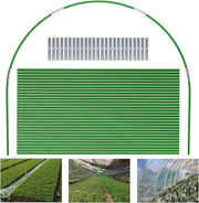 Set di 6 coppe di serra in PVC, 7 ft, verde, rimovibili, per copertura di piante, tunnel di plastica, tunnel di vetro, tunnel per piante, bacheche per piante, bacheche per giardino.