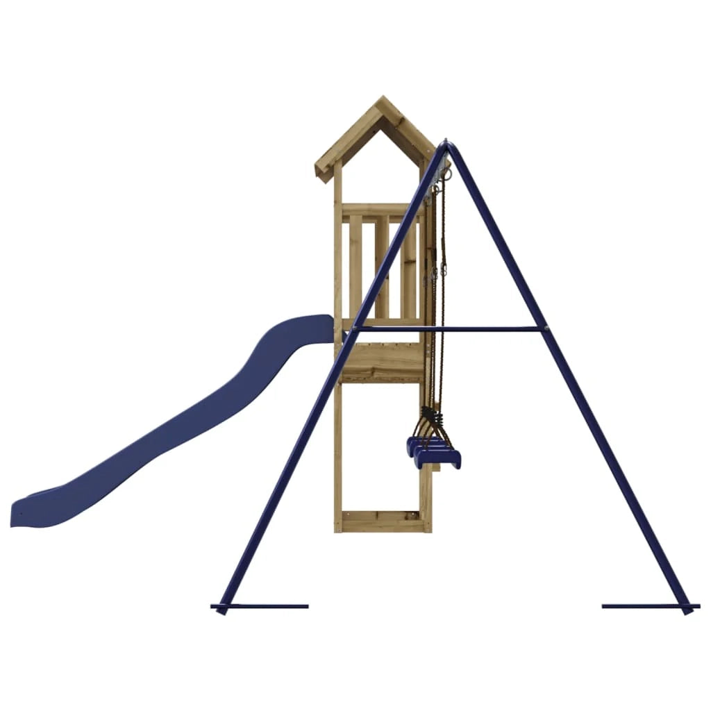 Area giochi da esterno 255 x 160 x 162 cm legno di pino impregnato 02_0004631