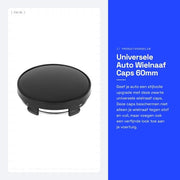Capociglia universale 60mm - Nero - Protezione per SUV/Truck - Facile da installare - Materiale in plastica resistente - Migliorata estetica - Capociglia per ruote
