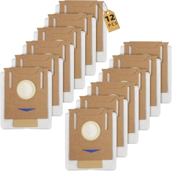 12 Set di accessori per sacchi aspiratore compatibili con Ecovacs Deebot N8/N8+/N8 Pro/T8 MAX /T8+/T8 AIVI/T9+/T9 AIVI+/T9 POWER/T9 Pro - sacchi aspiratore - accessori per sacchi aspiratore Ecovacs - parti di ricambio per aspiratore Ecovacs