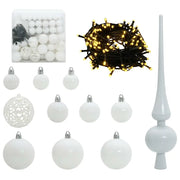 Set di Palle di Natale con 300 LED 120 pz Bianco Plastica CFW5596596