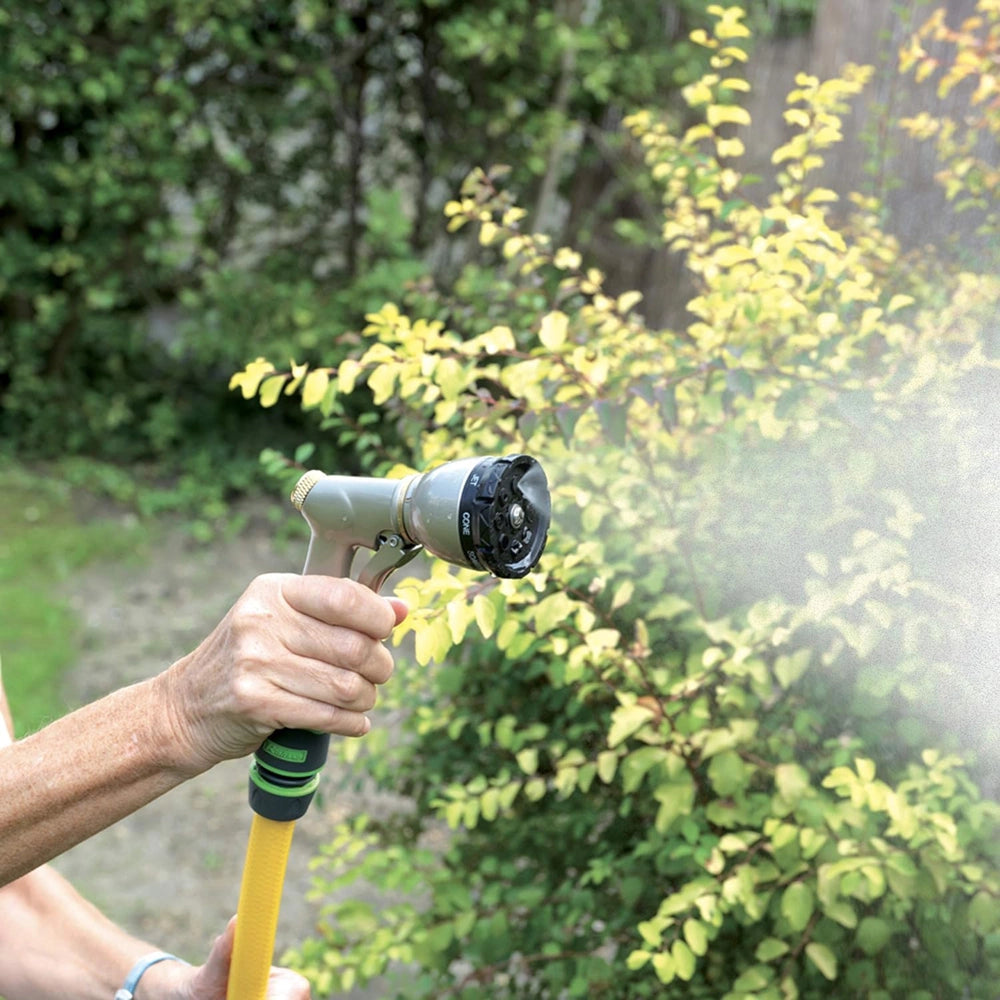 PISTOLA MULTIGETTO IRRIGAZIONE  8 FUNZIONI GIARDINO ATTACCO RAPIDO METALLO/OTTONE