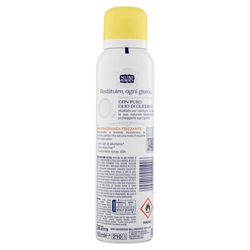 NEUTRO ROBERTS DEODORANTE SPRAY 150ML FRESCO GIALLO