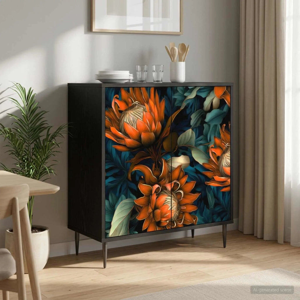 Credenza LOCHEM Rovere Nero 69 x 33 x 76 cm 8006930