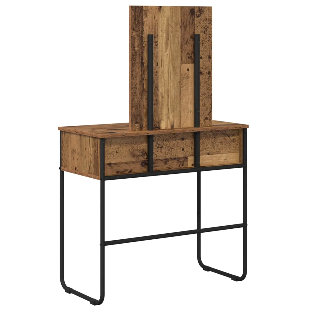 Tavolo da Trucco con lo scaffale Legno antico 81 x 40 x 131 cm 8007693