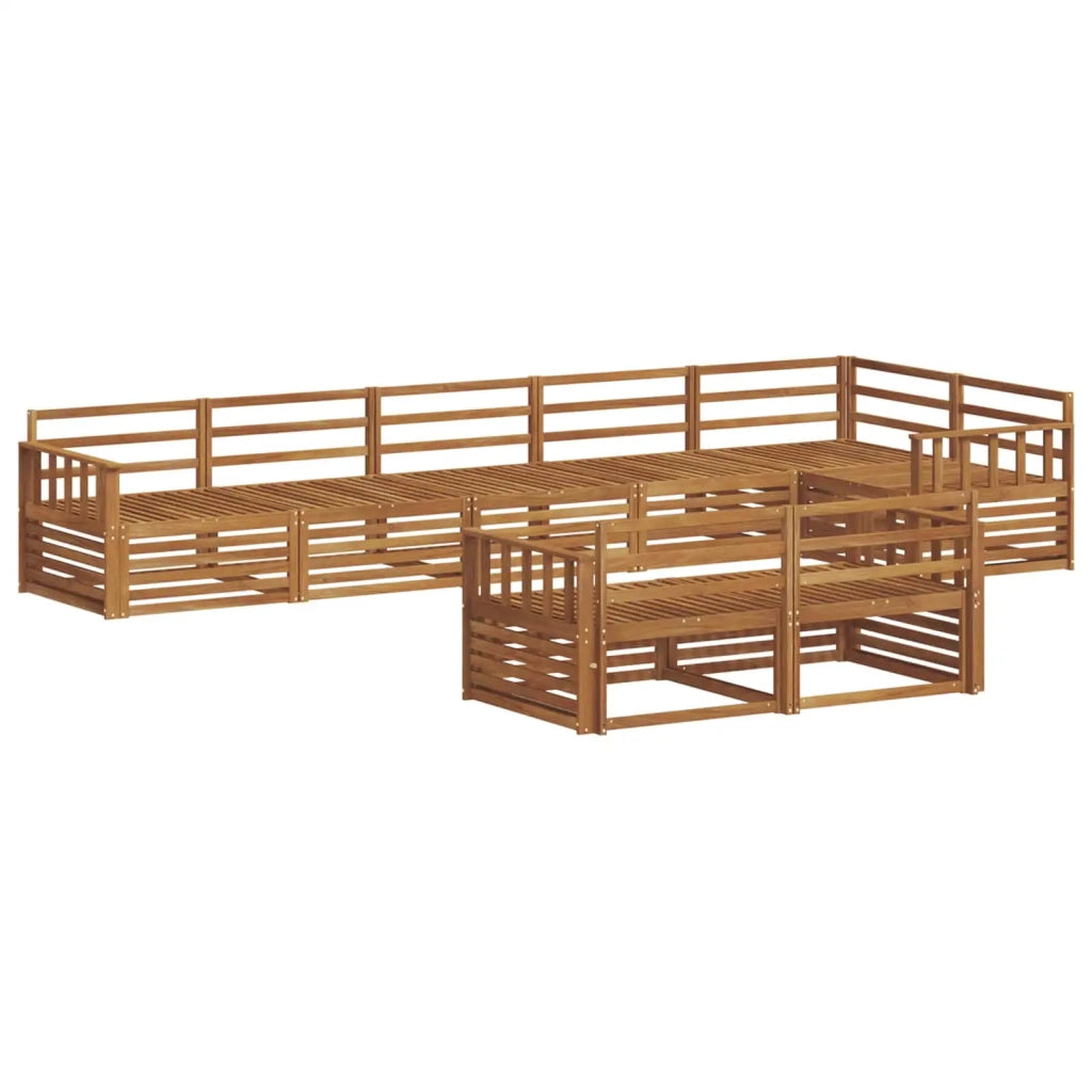 Set di divani da esterno 8 pcs Naturale