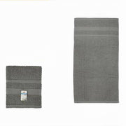 Trade Shop - Asciugamano Da Bagno Ospite In Cotone Morbida 30x50 Cm 65 Gr Colore Grigio 79499 -