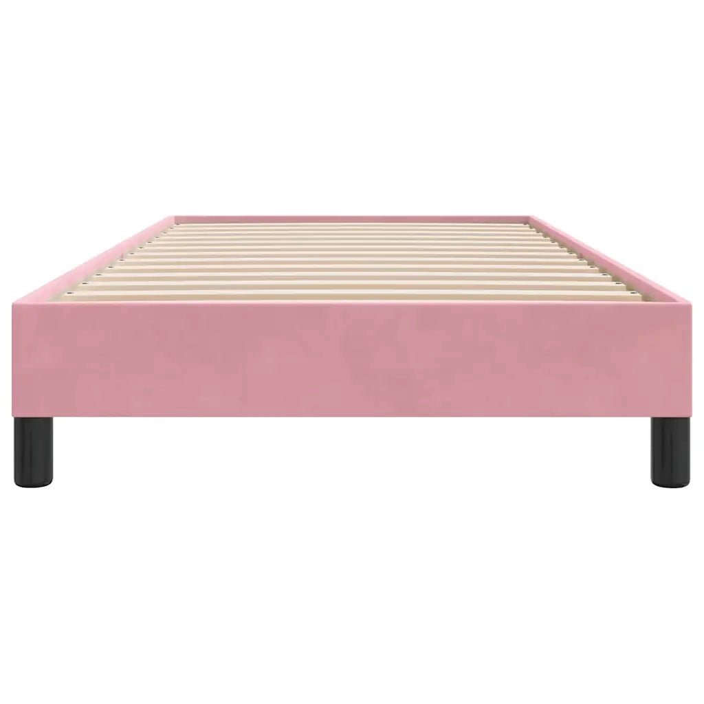 vidaXL Giroletto senza Materasso Rosa 100x210 cm in Velluto