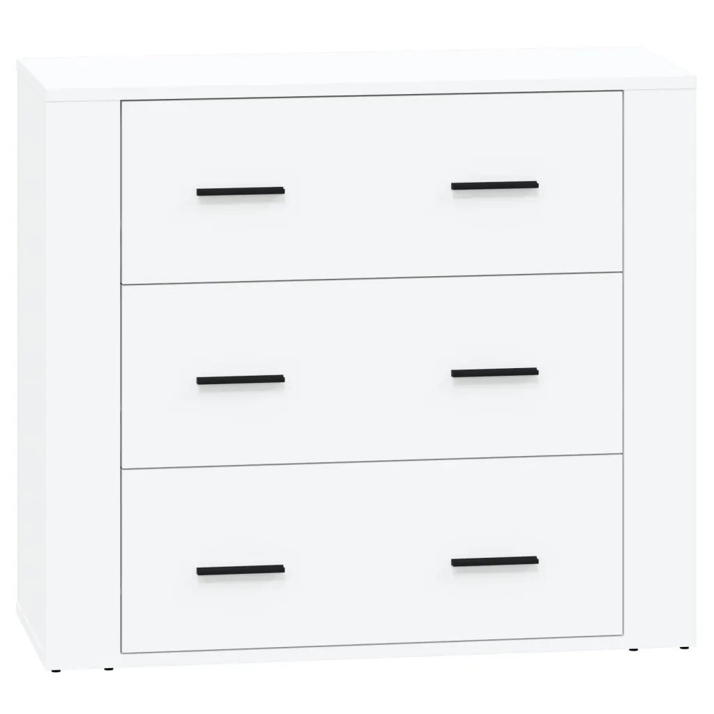 Credenze 2 pz Bianche in Legno Multistrato 3185407