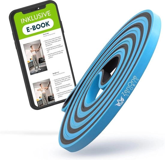 Set di Cinture di Resistenza per Fitness a Casa - 6 Cinture con Diversi Livelli di Resistenza e Libro Elettronico Incluso