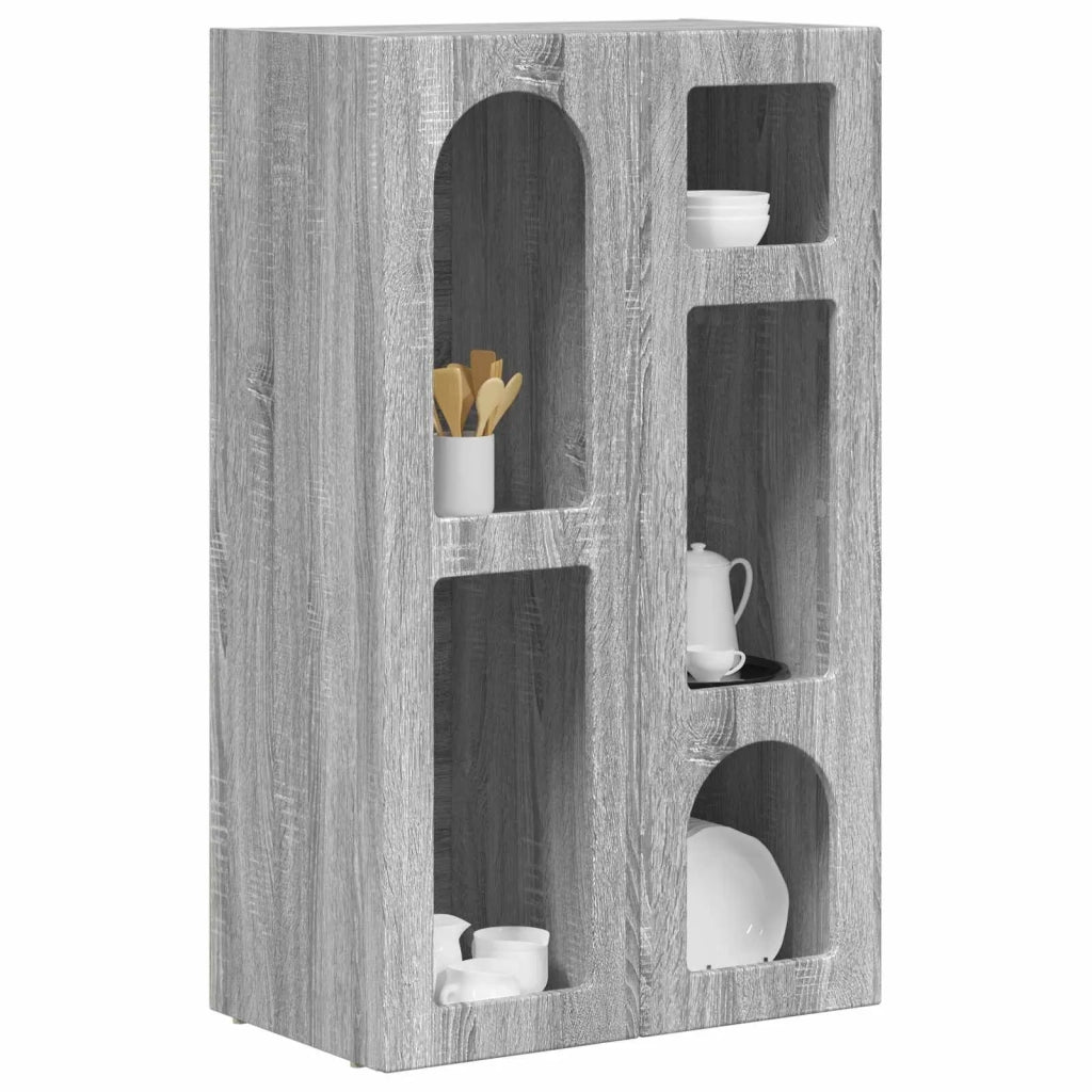 Credenza-Buffet-Armadio da cucina Grigio Sonoma 59 x 35 x 100,5 cm Legno multistrato
