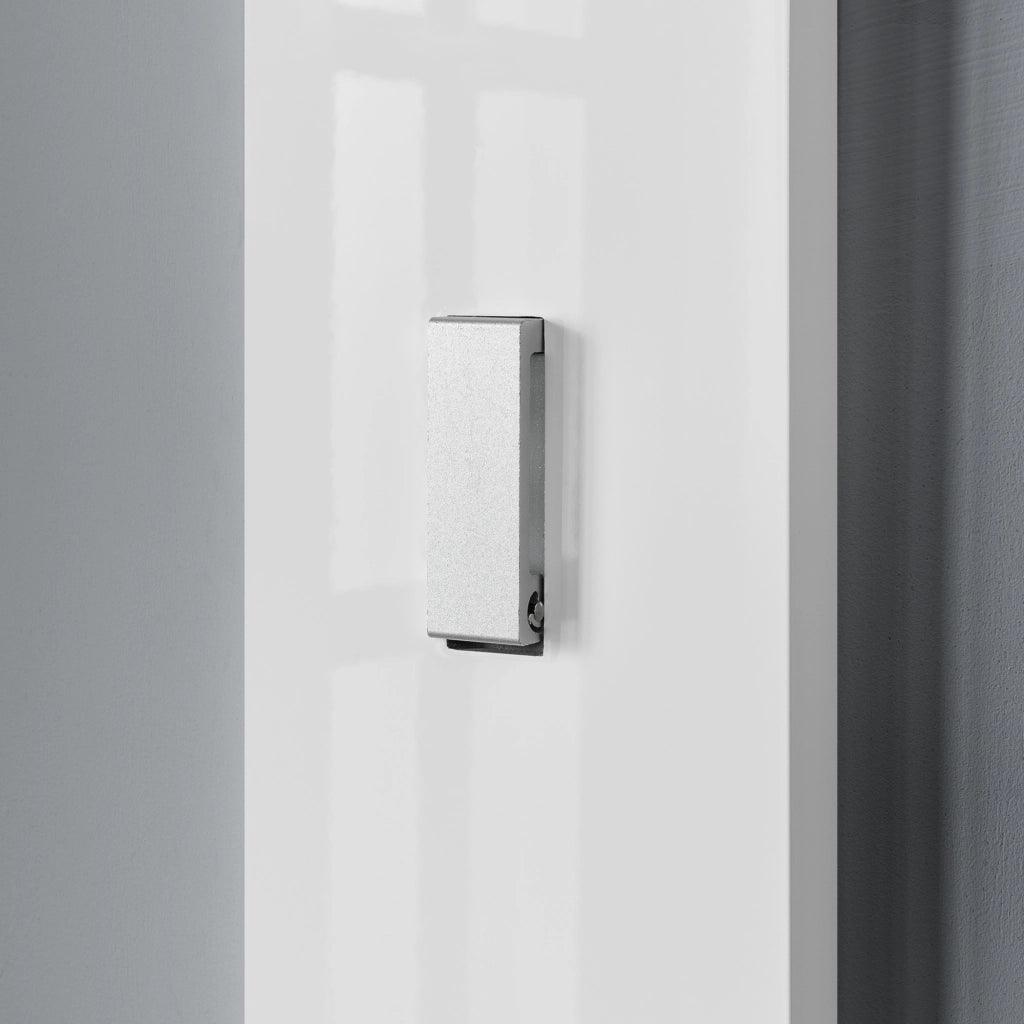 Appendiabiti da Parete Hansnes con 3 Ganci Pieghevoli 165 x 15 x 2,5 cm - Bianco [en.casa]