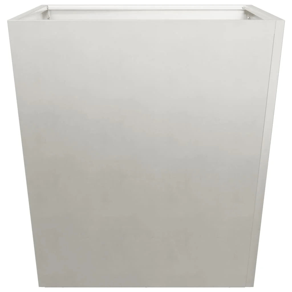 Fioriera rialzata per piante fiori terrazza giardino 50 x 50 x 50 cm acciaio inox grigio chiaro 02_0037661