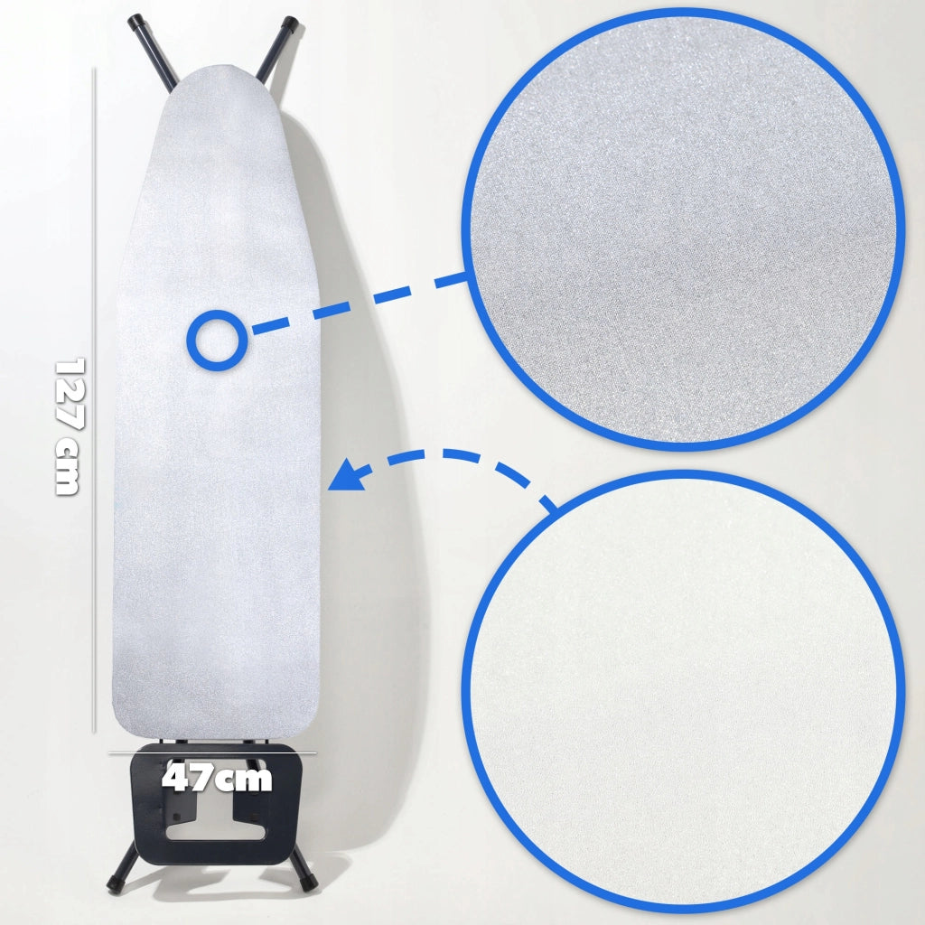 Fodera per asse da stiro KADAX 127x47 cm con retro elasticizzato in teflon
