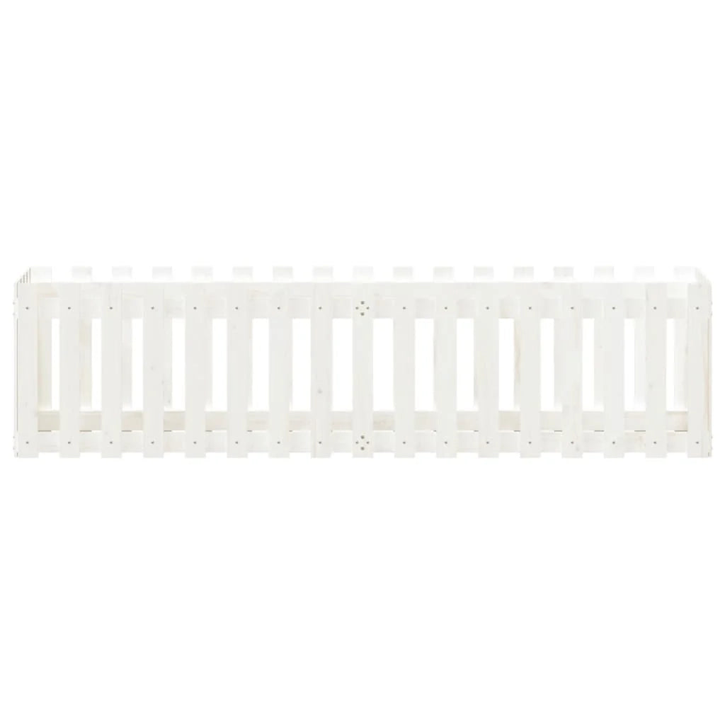 Fioriera rialzata per piante e fiori terrazza giardino progettazione giardino recinzione 200 x 50 x 50 cm pino bianco massiccio 02_0039806