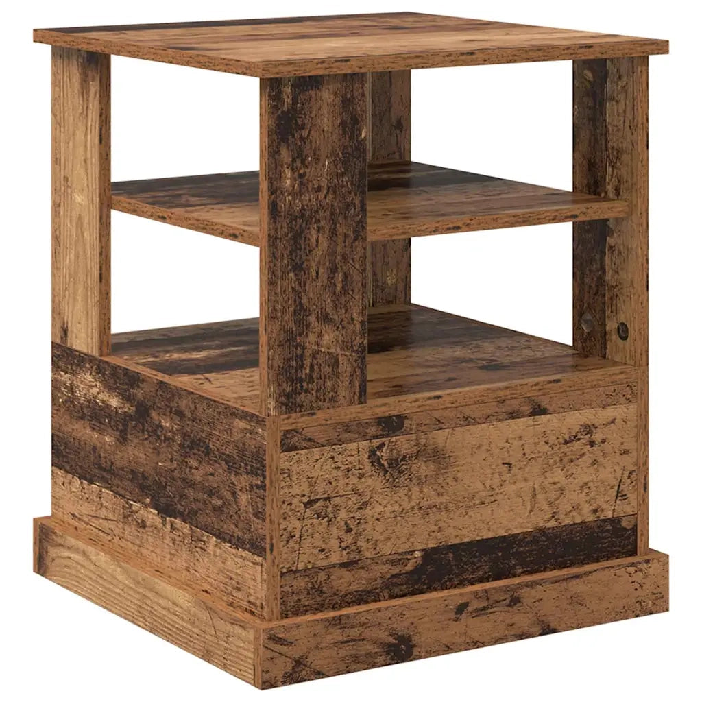 Comodino | Armadio da Notte | Mobiletto da notte con cassetto Legno vecchio 50 x 50 x 60 cm