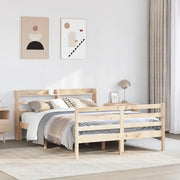 Giroletto con Testiera 150x200 cm in Legno Massello di Pino