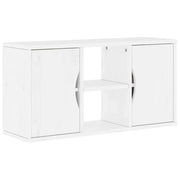 Mobile porta TV ODDA pratico e moderno contenitore per soggiorno o camera da letto 79 x 24 x 40 cm legno massello bianco 02_0058051