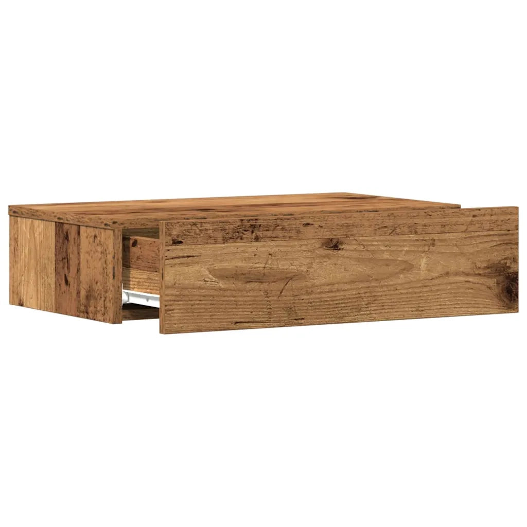 Comodino | Armadio da Notte | Mobiletto da notte Legno Antico 60x35 cm in Legno Multistrato
