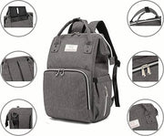 Borsa da spalla con cuscino di appoggio, grande borsa da lavanderia, multifunzionale, borsa da scuola (Grigio scuro)