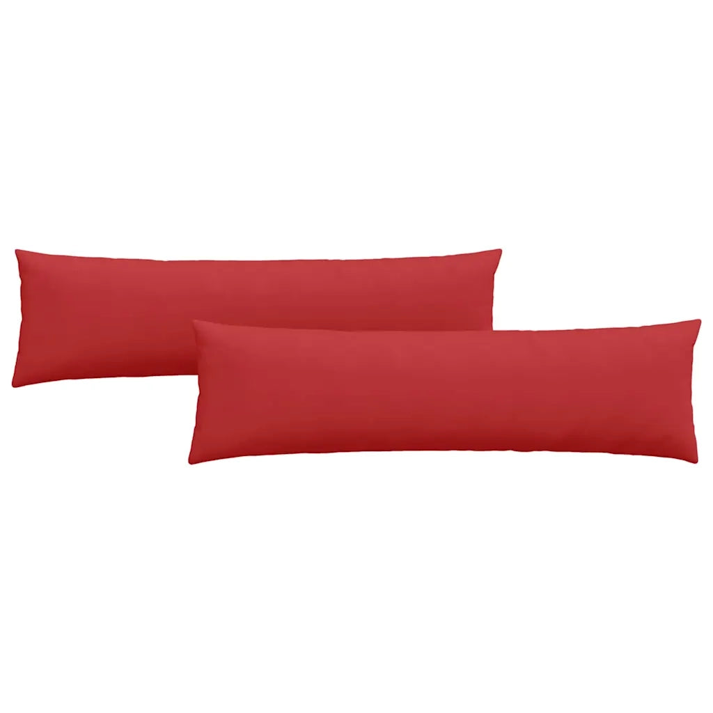Cuscini da Divano 2 pcs Rosso 145 x 40 cm Tessuto