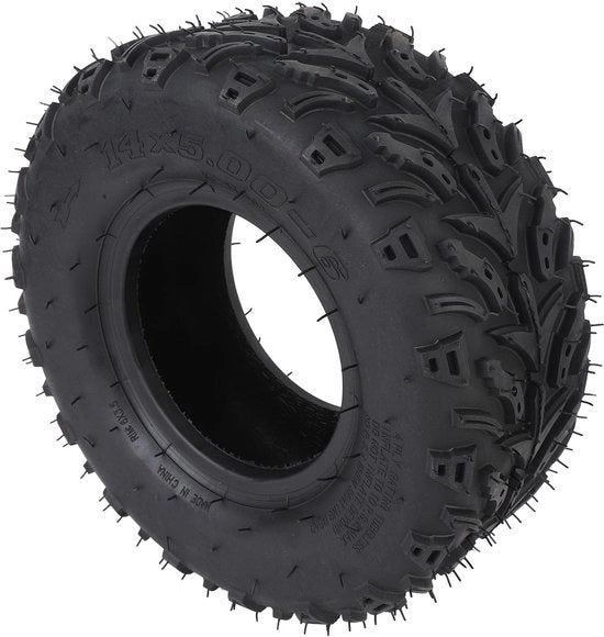 Pneumatico da Sostituzione Tutto Terreno per ATV, UTV e Kart - 14x5.00-6 Pneumatico per Uso Off-Road e Mini Motocicli