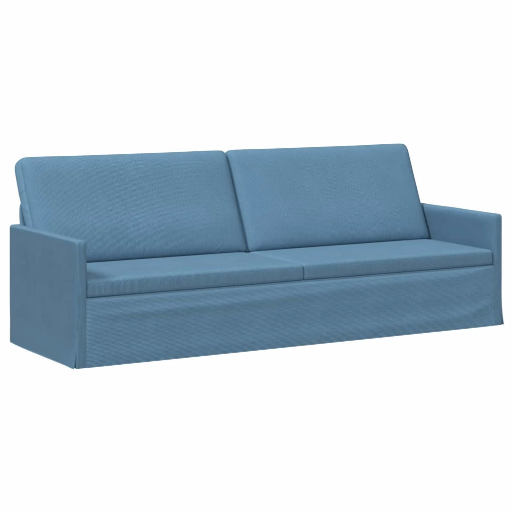 Set di divani 2 pcs Blu Tessuto in Cords 3433263