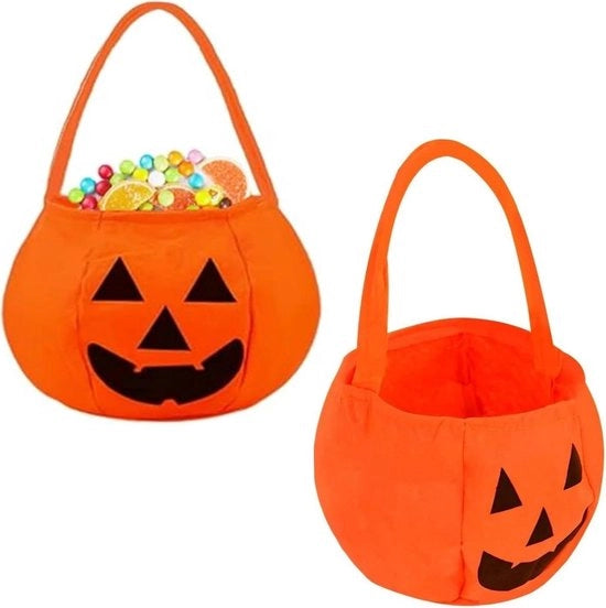 Due sacchetti di zucca per Halloween - Caramelle o gadget scherzosi - Festa di Halloween