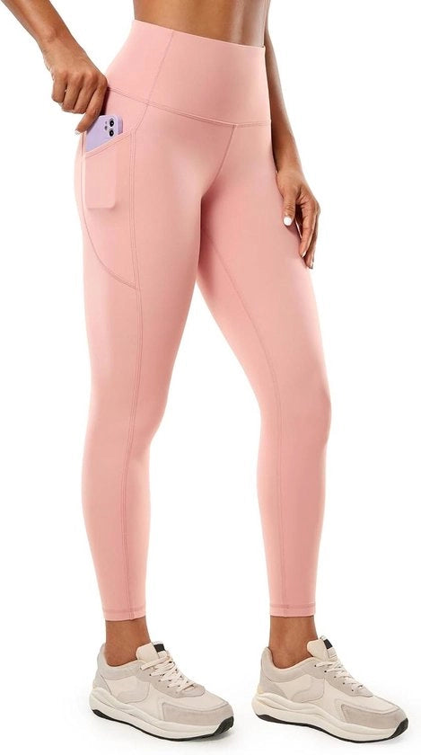Sportlegging per Donna con Tasche Alta Caviglia - Ideale per Yoga e Allenamenti di Fitness