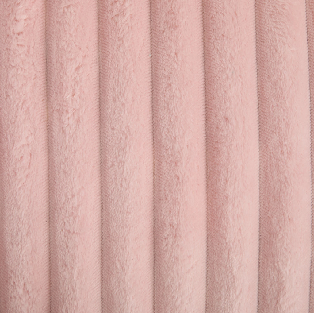 Poltrona a sacco 46x43x29 cm in ciniglia rosa, memory foam, facile da spostare –