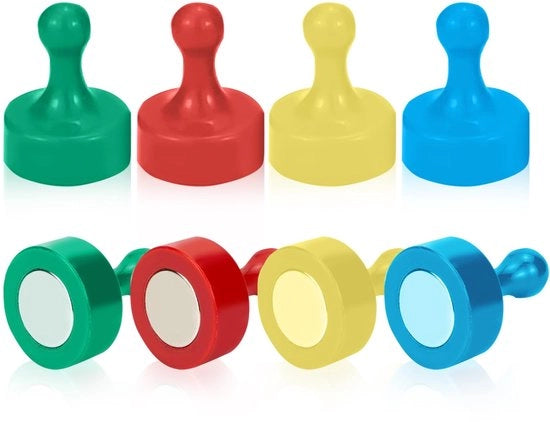Pannello magnetico autoadesivo - Magnetici forti - Pannello magnetico per pannello magnetico - Pannello da attaccare - Design compatto - 8 pezzi in diverse colori