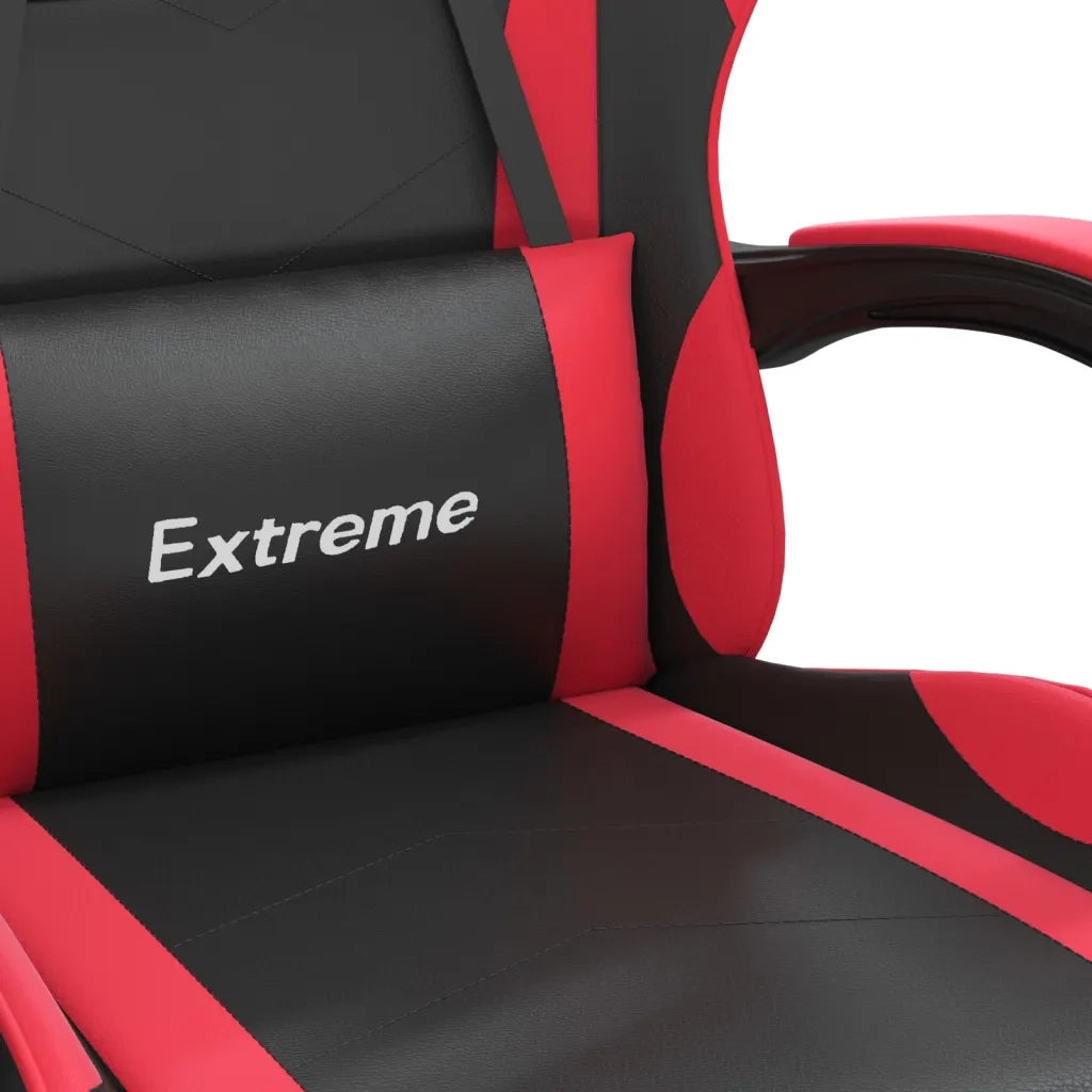 Sedia da Gaming | Sedia da e-sports Nera e Rossa in Similpelle