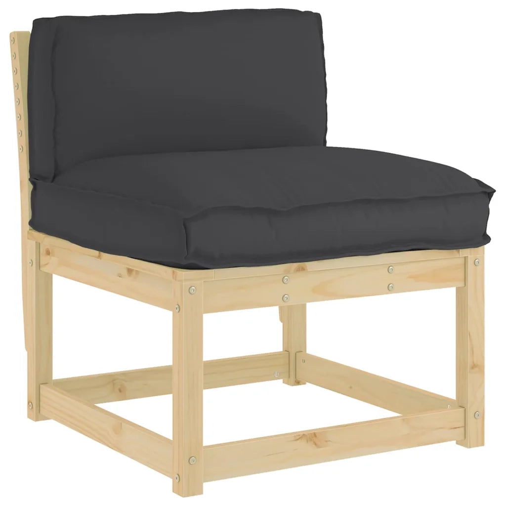 Cuscino Nero 80 x 40 x 12 cm Tessuto Oxford 42001532