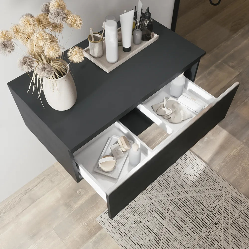 Cassettone sospeso 60 cm antracite | Darwin