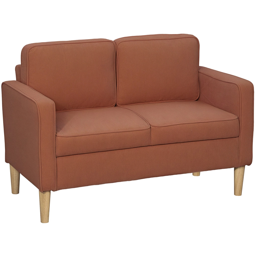 DIVANO 2 posti con vano contenitore 117x63x79 cm Poliestere Arancione
