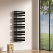 Scalda Asciugamani da Parete Slidre ad Acqua Calda 120 x 50 cm - Nero [neu.haus]