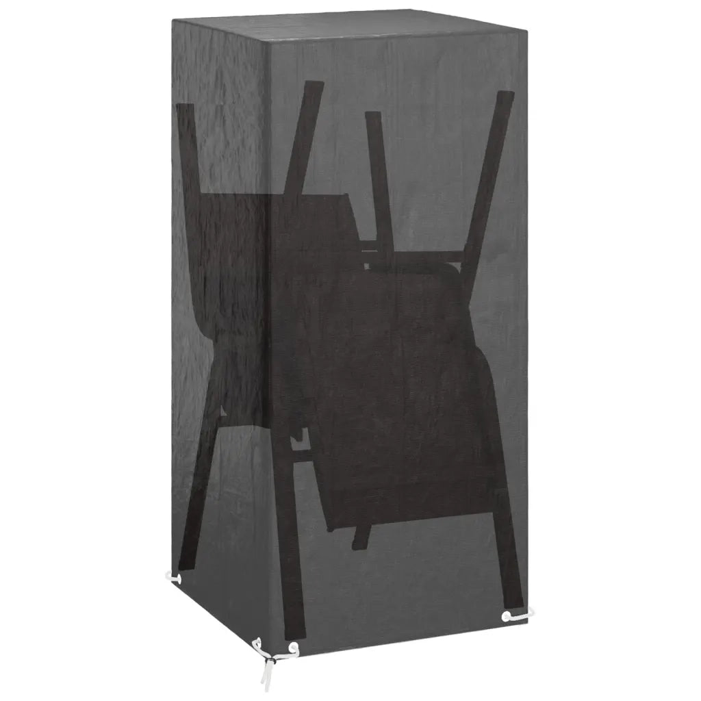Copri Sedie da Giardino 2pz 8 Occhielli 75x70x140cm Polietilene 3155388