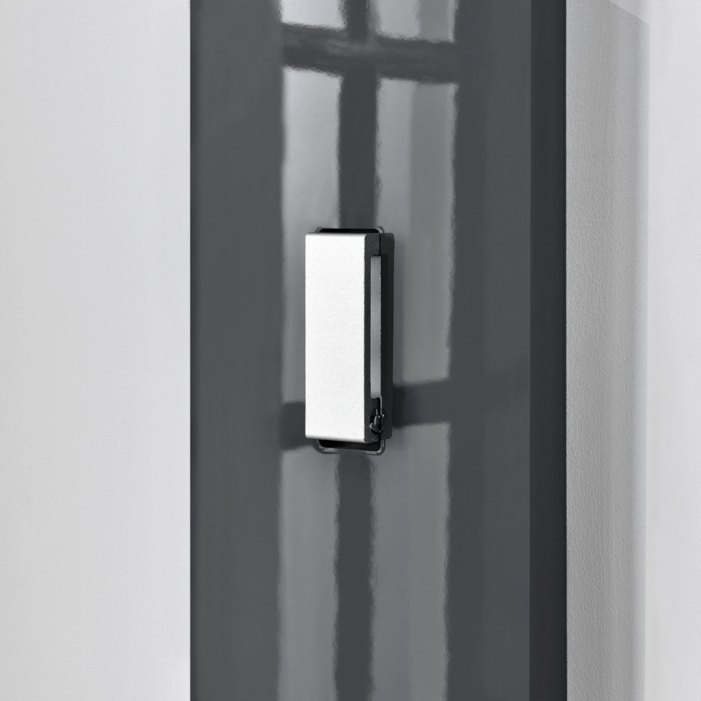 Appendiabiti da Parete Hansnes con 3 Ganci Pieghevoli 165 x 15 x 2,5 cm - Grigio [en.casa]