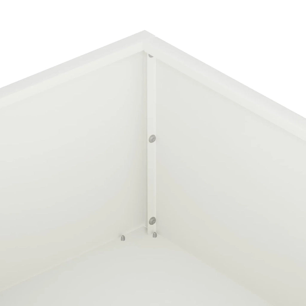 Vaso da giardino 2 pz Bianco 80 x 80 x 20 cm 8005011
