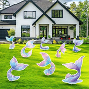 Decorazione per Feste di Giardino Set di 8 pezzi con Tema Sottomarino - Decorazione per Erba con Stella del Mare - Fornitura di Compleanni